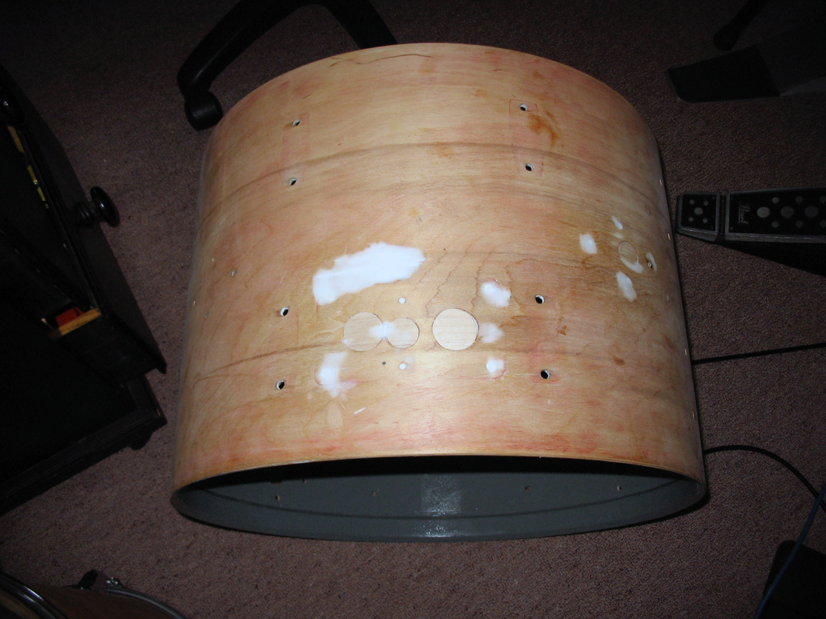 Rogers bass drum exterior done.